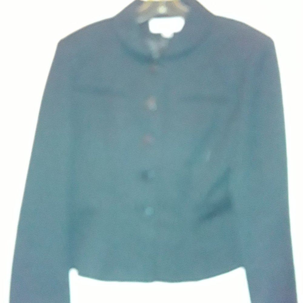 Carol Horn womens black 2 pc. jacket/pant set sz10